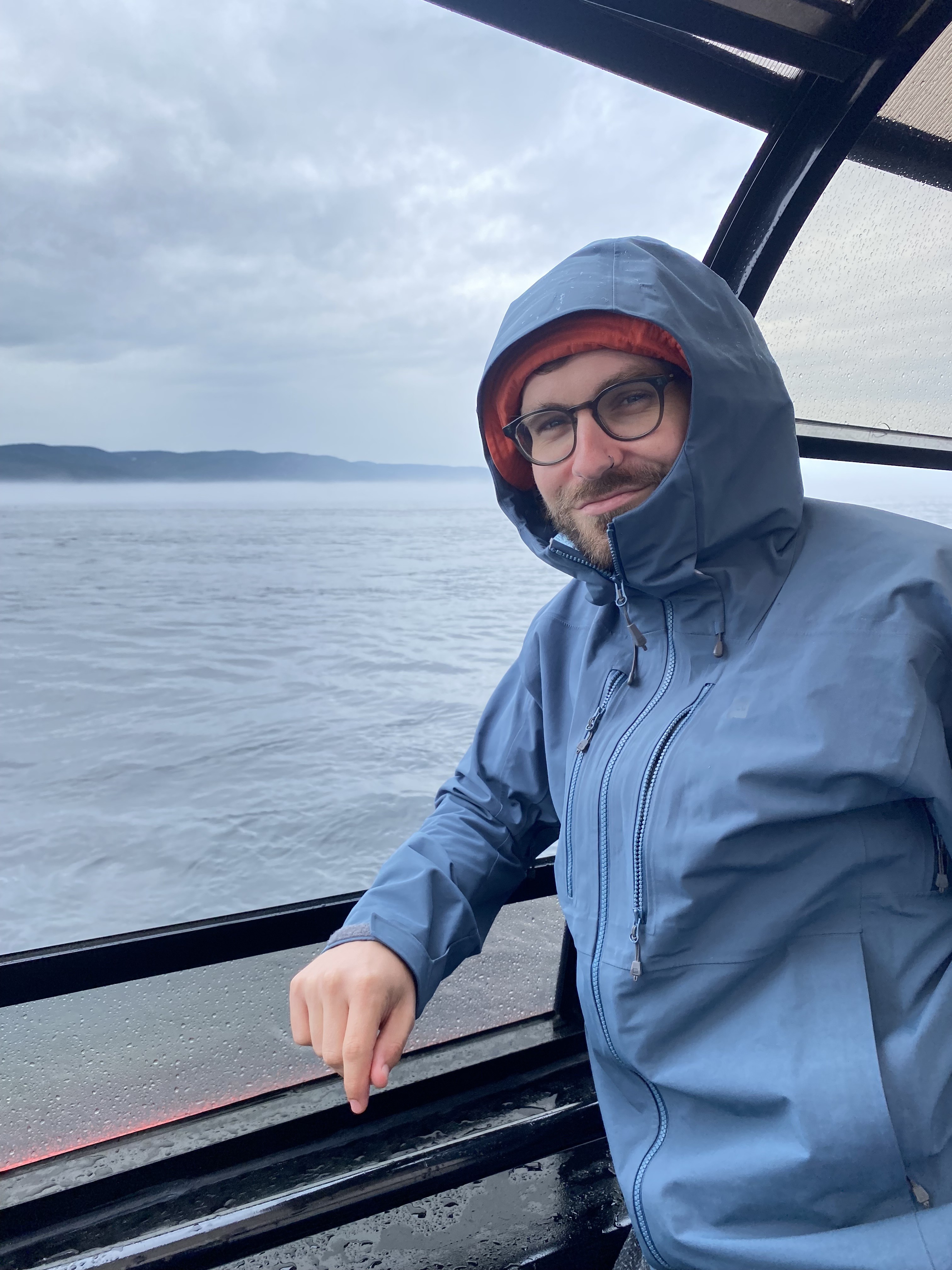 Picture of Sam on a boat